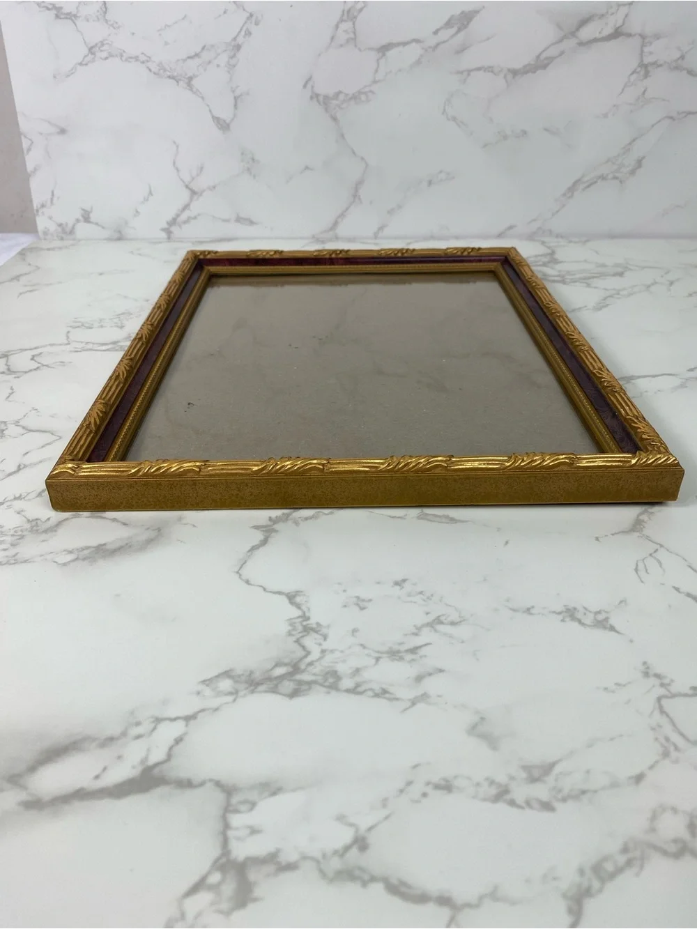 Vintage Gold and brown ornate picture frame 8x10